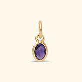 Amethyst Birthstone Hanger van 14 karaat met paarse edelsteen – geboortesteen februari, Josephina Jewelry